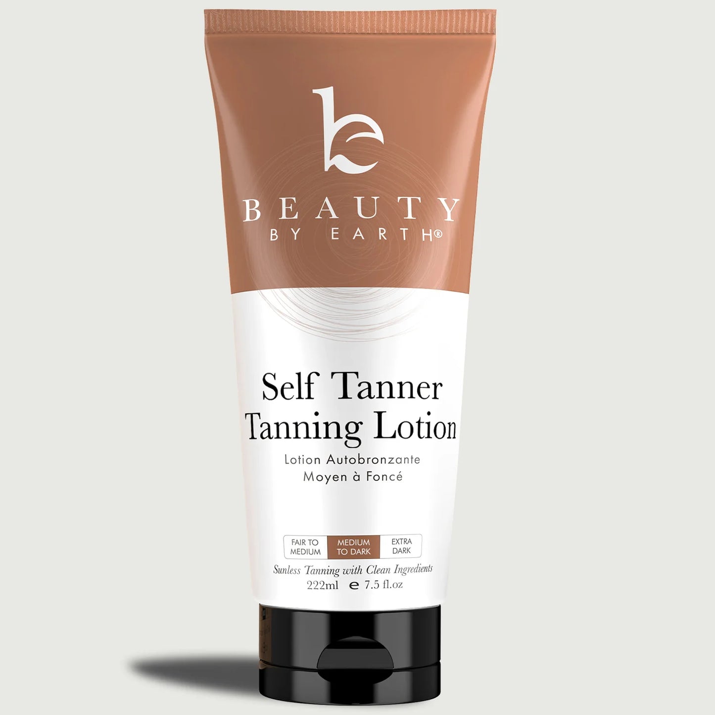 Beauty by Earth Self Tanner - USA Made with Natural & Organic Ingredients, Moisturizing Self Tanning Lotion with Aloe Vera & Coconut for a Natural Glow, Streak-Free Fake Tan, Medium to Dark