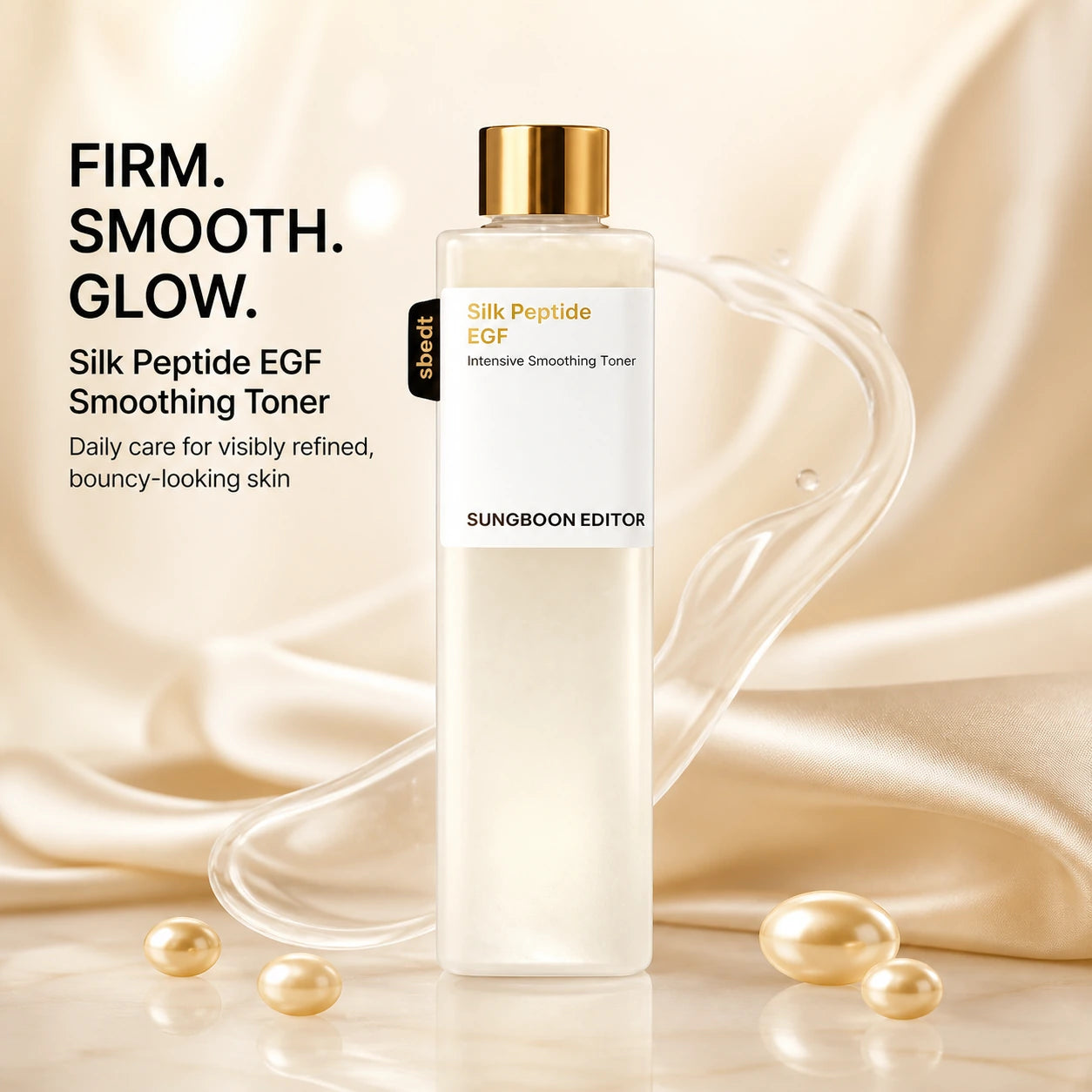 [Sungboon] EGF Toner | Forehead Firming & Wrinkle Care, Iron Out Fine Lines | PDRN & Volufiline & Collagen & NAD+ EGF Complex | EGF Plumping for Forehead, Longevity Anti-Aging Routine | Korean Skincare, K-Beauty