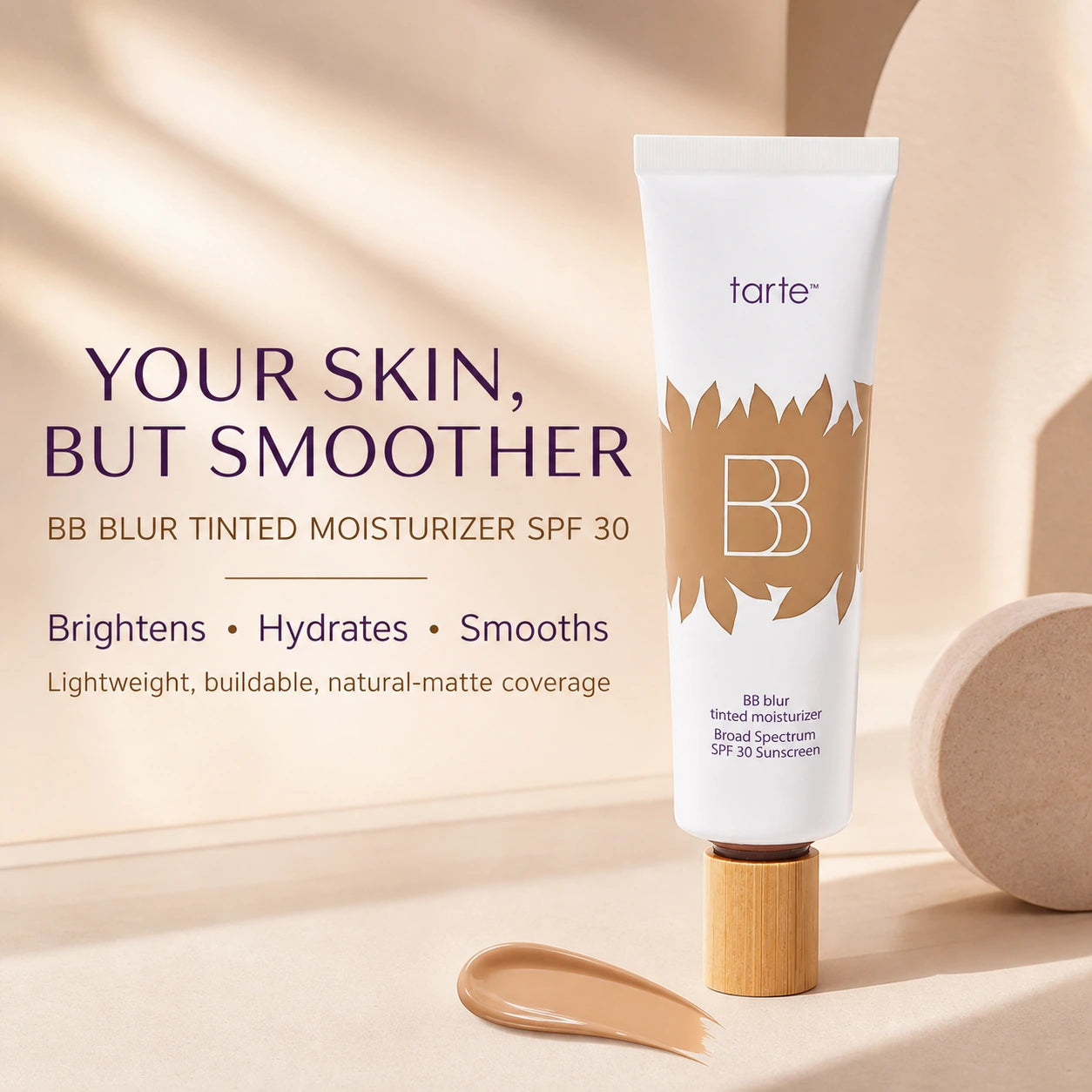 tarte BB blur tinted moisturizer SPF 30 - instantly brightens, hydrates & smooths your skin