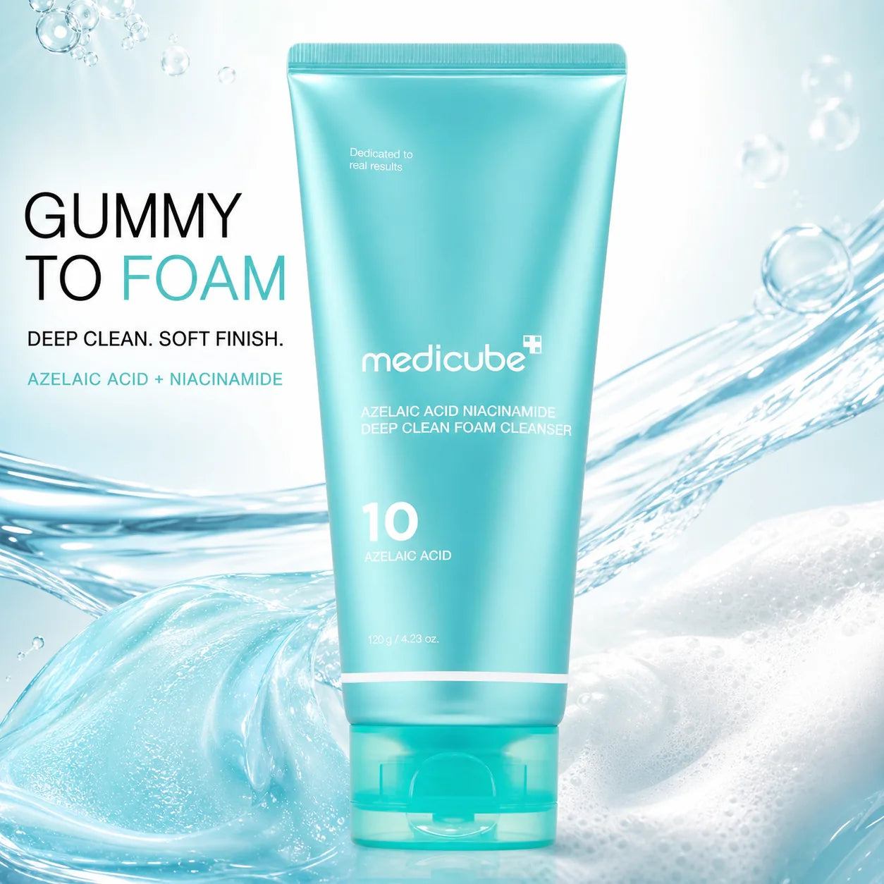 [NEW] Azelaic Acid Gummy Whip Cleanser | Cleansing Foam For Troubled Skin | Use After Spot Care & Excess Sebum Control | Niacinamide, Glycerin | Soothing, Pore Cleansing Face Wash | Korean Skincare