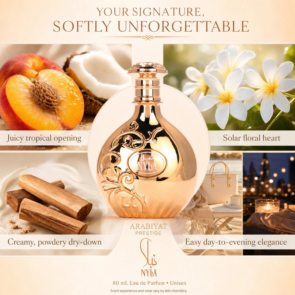 Arabiyat Prestige Nyla EDP Eau de Parfum para mujeres y hombres
