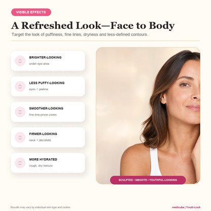 [NEW] [medicube] Youth-Lock Gua Sha Routine Set l Firming, Sculpting, De-Puffing Care for Face & Body l Volufiline, PDRN, Retinol, NAD, Collagen, l Fine Lines, Jawline, Neck, Dark Circles, Underarms, Chest, Décolleté, Legs, Shoulder l Korean Skincare