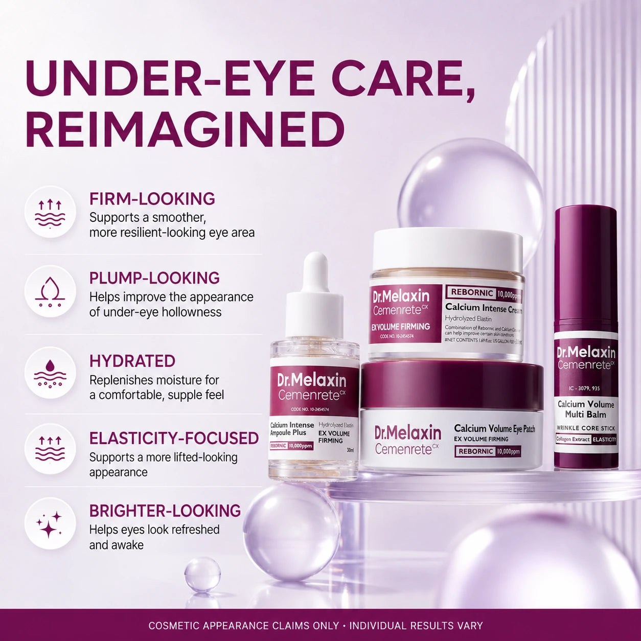 [Dr.Melaxin Official] Calcium Eyecare Routine Set