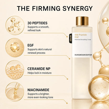 [Sungboon] EGF Toner | Forehead Firming & Wrinkle Care, Iron Out Fine Lines | PDRN & Volufiline & Collagen & NAD+ EGF Complex | EGF Plumping for Forehead, Longevity Anti-Aging Routine | Korean Skincare, K-Beauty