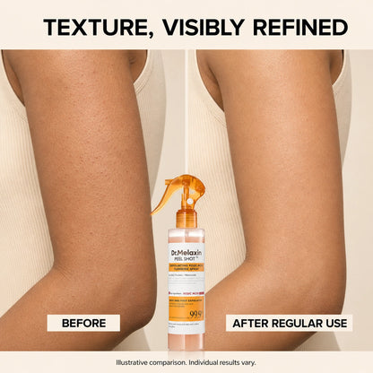[Dr.Melaxin Official] Peel Shot Keratin Care Kojic Acid Turmeric Spray 200ml Pore Clearing Exfoliating Formula Skin Repair Scrub