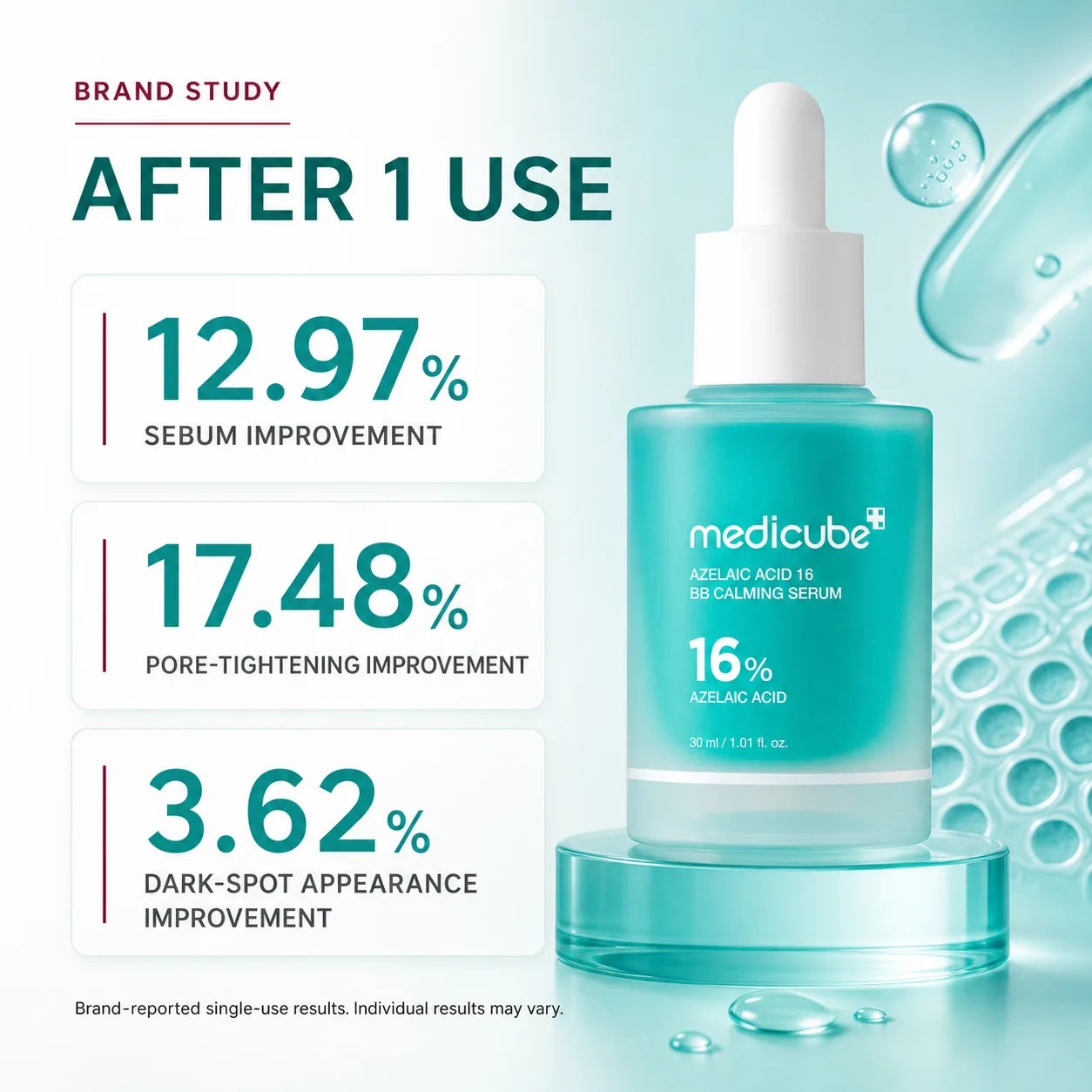 [medicube Official] Azelaic Acid 16 Calming Serum I Niacinamide & Pantothenic Acid for Troubled Skin I Intensive Soothing Care I Excess Sebum & Texture Care