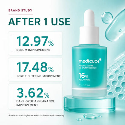 [medicube Official] Azelaic Acid 16 Calming Serum I Niacinamide & Pantothenic Acid for Troubled Skin I Intensive Soothing Care I Excess Sebum & Texture Care