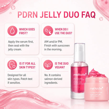 [medicube]  PDRN Pink Collagen Glow Jelly Serum | Lightweight Water-Jelly For Plump & Supple Skin - Radiance & Elasticity Care, Korean Skin Care 1.01 fl.oz