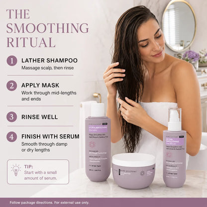 Bare Anatomy Ultra Smoothing Hair Trio – Shampoo, Mask & Serum