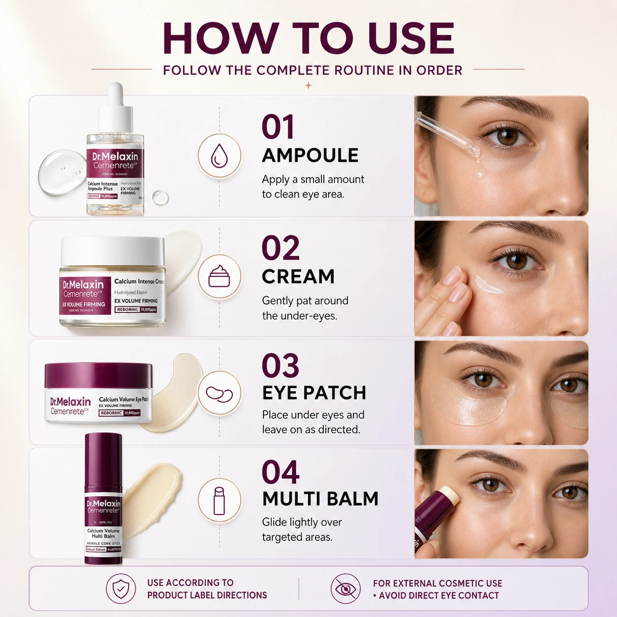 [Dr.Melaxin Official] Calcium Eyecare Routine Set