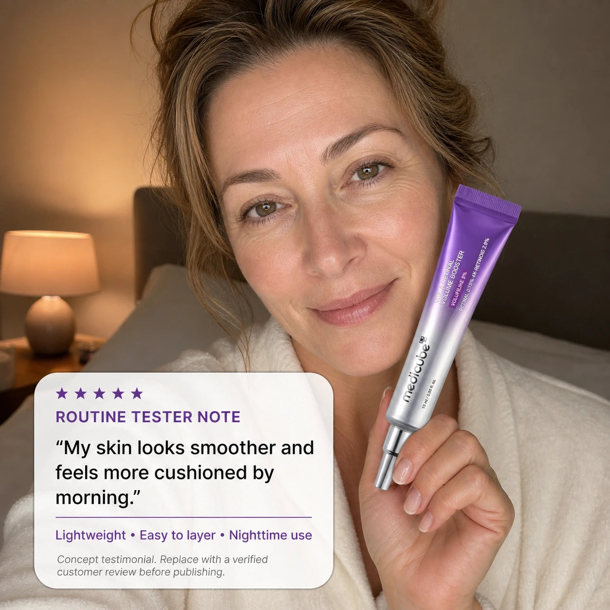 [NEW] [medicube] Vita A Retinal Volume Booster | Retinal + Volufiline + 4X-Retinoid + 4X Micro Boost | Anti-aging, Plumping | Care for Pores, Look of Fine Lines, Skin Elasticity & Firmness For Smoother, Firmer & Youthful-looking Skin | Korean Skincare