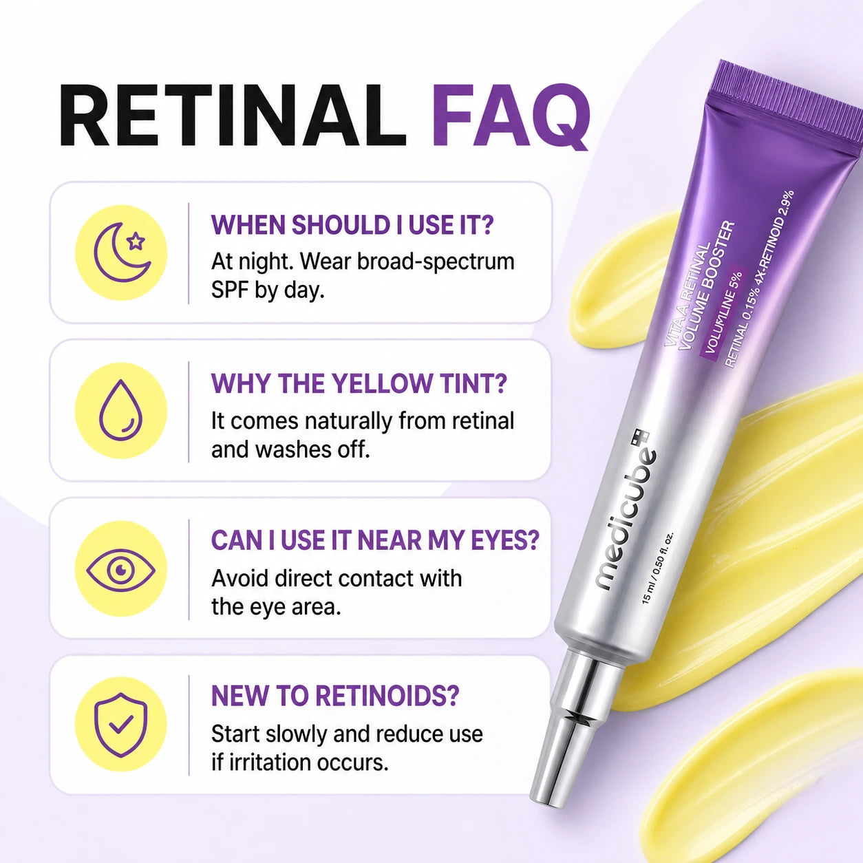 [NEW] [medicube] Vita A Retinal Volume Booster | Retinal + Volufiline + 4X-Retinoid + 4X Micro Boost | Anti-aging, Plumping | Care for Pores, Look of Fine Lines, Skin Elasticity & Firmness For Smoother, Firmer & Youthful-looking Skin | Korean Skincare