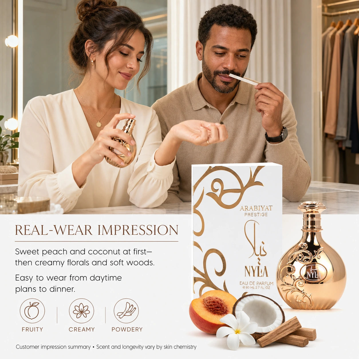 Arabiyat Prestige Nyla EDP Eau de Parfum para mujeres y hombres