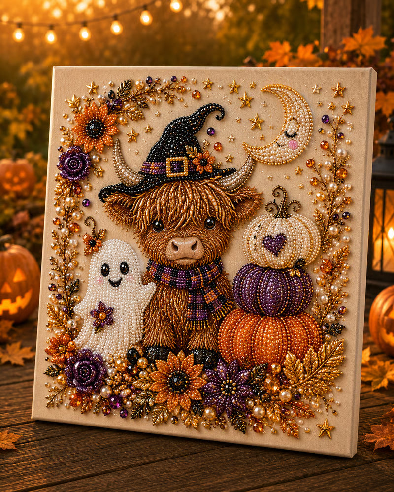 👻 Halloween Ghost Pearl Art DIY Kit
