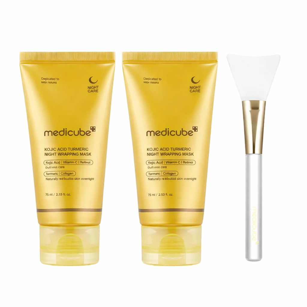 Kojic Acid Turmeric Night Wrapping Mask | Overnight Wrapping Mask, Morning Shed, Turmeric, Niacinamide, Vitamin C