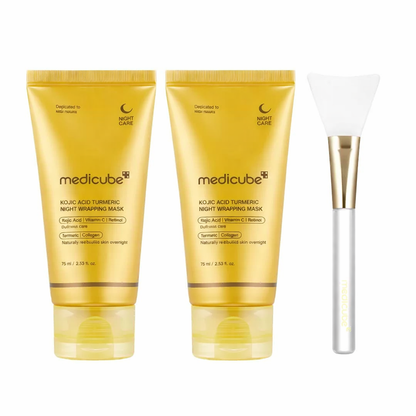 Kojic Acid Turmeric Night Wrapping Mask | Overnight Wrapping Mask, Morning Shed, Turmeric, Niacinamide, Vitamin C
