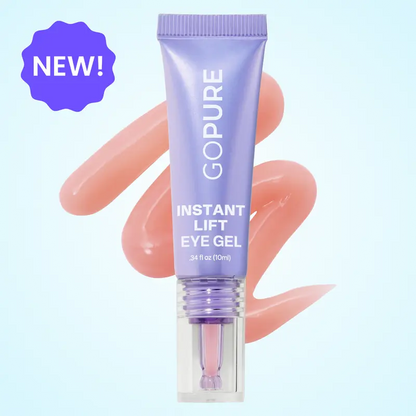 🏆NEW! GOPURE Instant Lift Eye Gel - For Puffiness & Bags, Wrinkles, Fine Lines and Dark Circles, Anti Aging Skin Care for Men & Women with Collagen Targeting Biotech