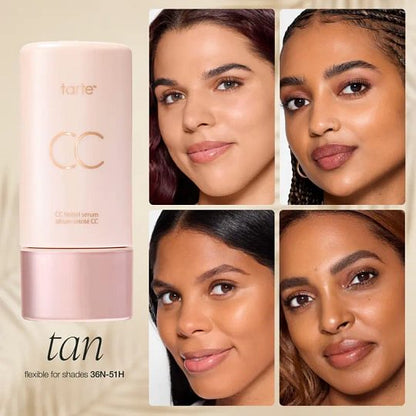 tarte summer skin essentials - CC color-correcting tinted serum + creaseless SPF 30 mineral setting powder
