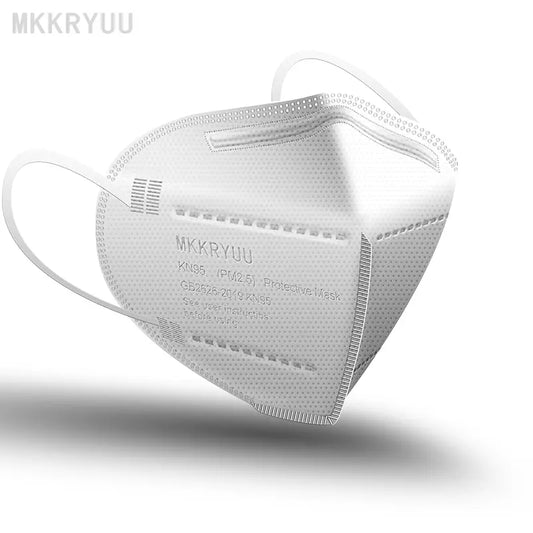 KN95 Mask, 5-layer breathable mask, filtration efficiency>95%, suitable for construction sites, decoration outdoors, protecting your health