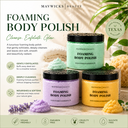Mavwicks Foaming Body Polish - Luxury Exfoliating Scrub