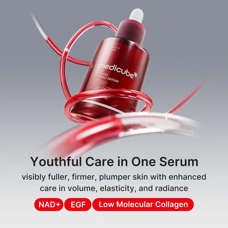 [NEW]  NAD+ EGF Firming Serum | NAD+, EGF, Collagen Extract, Anti-aging, Plumping, Radiance Boosting Serum | Cares for Look of Fine Lines, Skin Elasticity & Firmness For Youthful-looking Skin (30ml / 1.01 fl. oz.) | Korean Skincare, K-Beauty