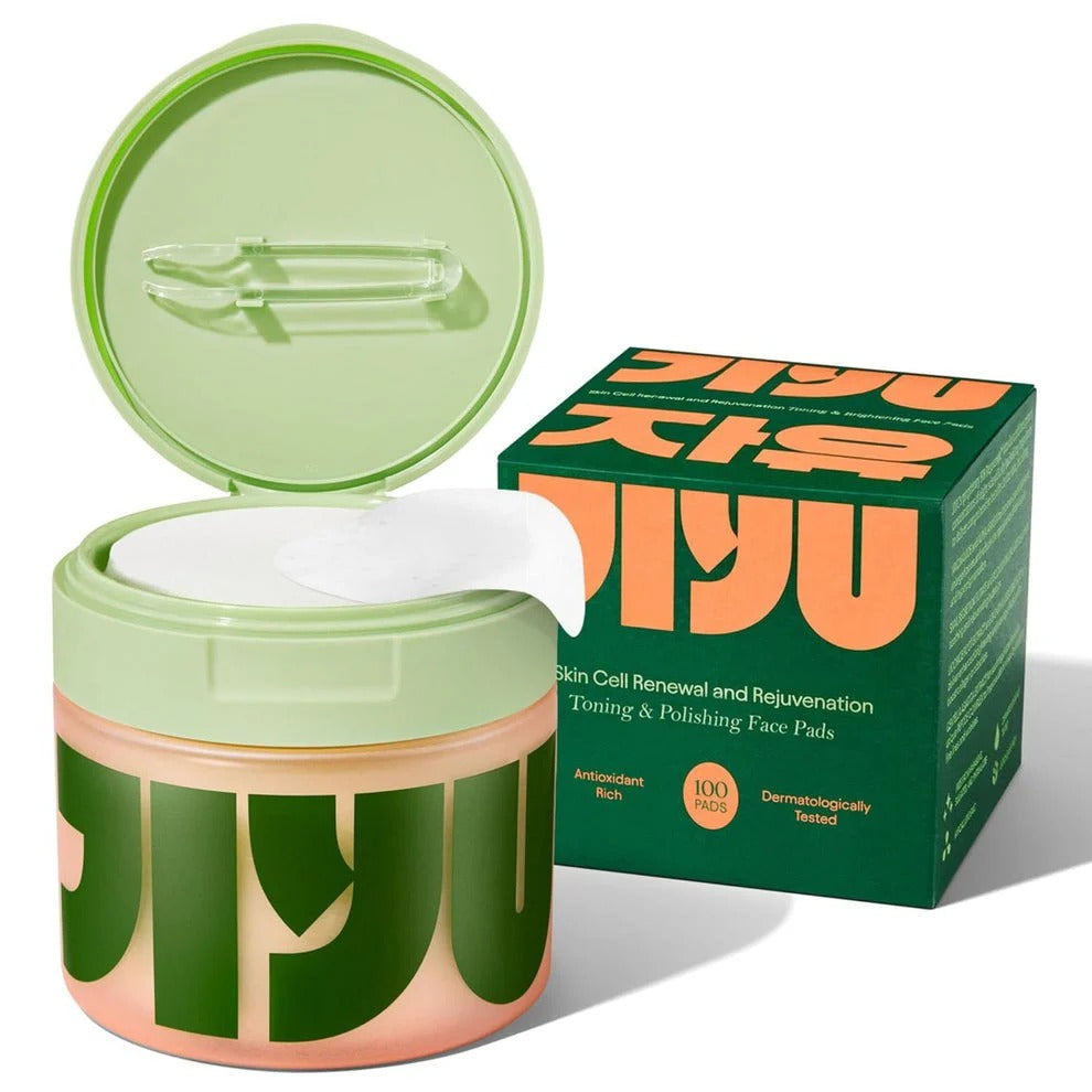 Jiyu Korean Skincare Anti-Aging, Dark Spot & Wrinkle Minimizing Toner Pads with Snail Mucin, Centella Asiatica, Niacinamide, Peptide Complex - 100 ct.