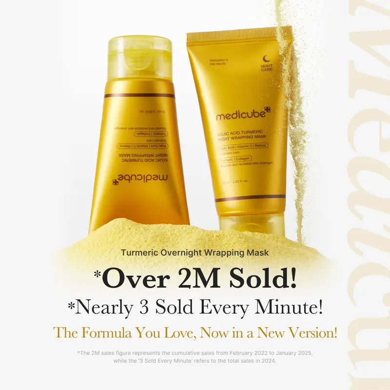 Kojic Acid Turmeric Night Wrapping Mask | Overnight Wrapping Mask, Morning Shed, Turmeric, Niacinamide, Vitamin C