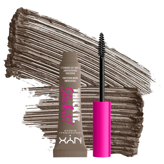 Máscara de cejas espesante Thick It Stick It, gel para cejas, NYX Professional Makeup