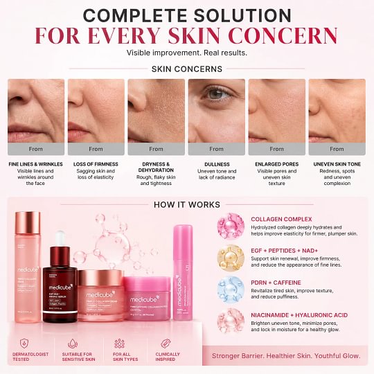 [🏆Directly Sourced from Korea |🥇 Korea's #1 Anti-Aging Skincare Set] - My Real Age Set | 5-step Longevity, Anti- Aging Routine l PDRN & Volufiline & Collagen & NAD+ EGF Complex l Cares for Look of Fine Lines, Firming Care, Radiant & Youthful Looking