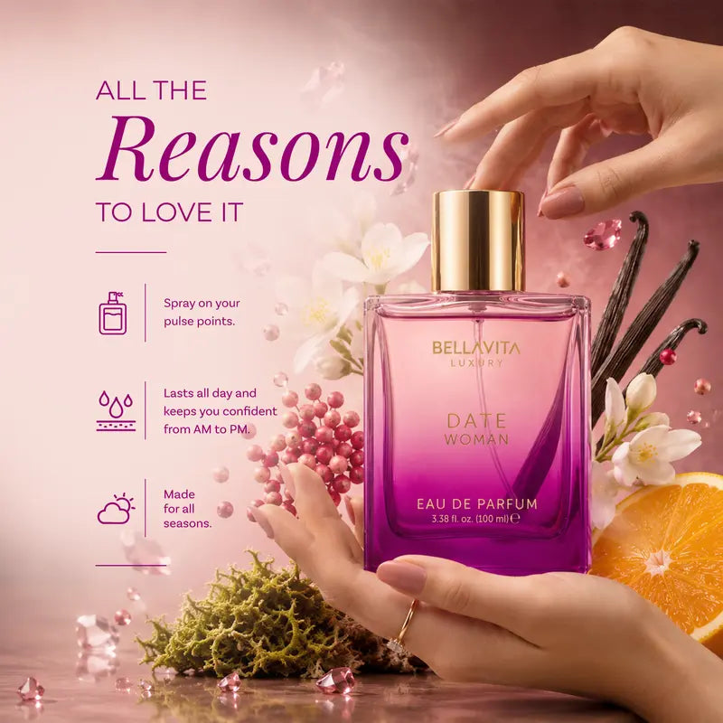 DATE Woman eau de parfum bottle detail