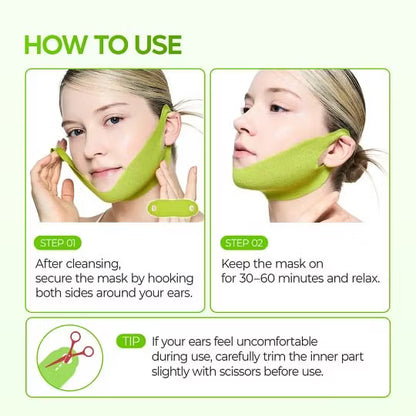 CACTOX V-LIFTING MEWING BAND with Cactus Cooling Reduce Puffiness & Pore Tightening for Visible Pore Care Skin Repair