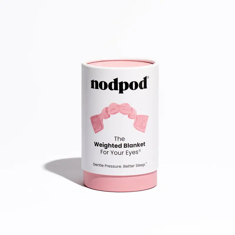 Nodpod Sleep Mask - The Weighted Blanket For Your Eyes, Calming Eyemask for Deep Sleep, Side-Sleeping Friendly, 100% Blackout, Patented Strap-Free Design