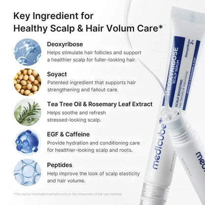 [NEW] [medicube] Deoxyribose Scalp Serum | For Fuller-Looking Hair & Scalp Strengthening Roll-On Serum | Deoxyribose, Rosemary, EGF, Caffeine for Fine, Thin Hair | Korean Hair Care, K-Beauty