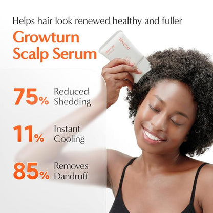 Hair Growth Serum with Built in Brush for Hair Growth & Thickening