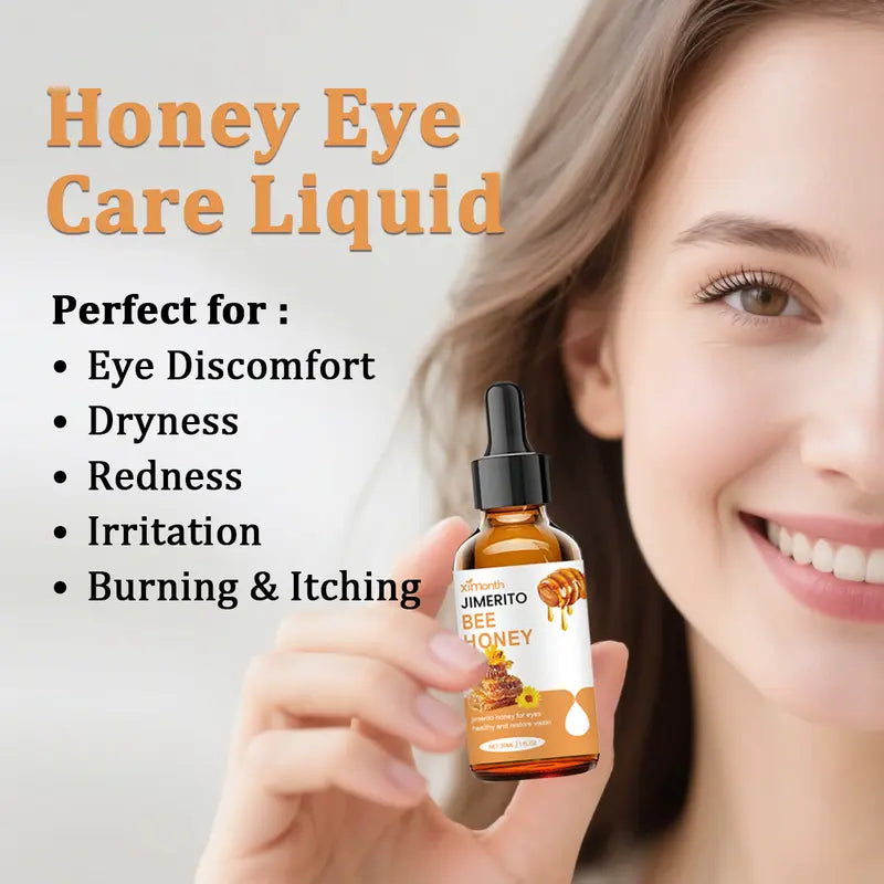 Ximonth Jimerito Honey For Eyes, Refreshing, Moisturizing And Soothing Eye Drops For Dry And Astringent Eyes