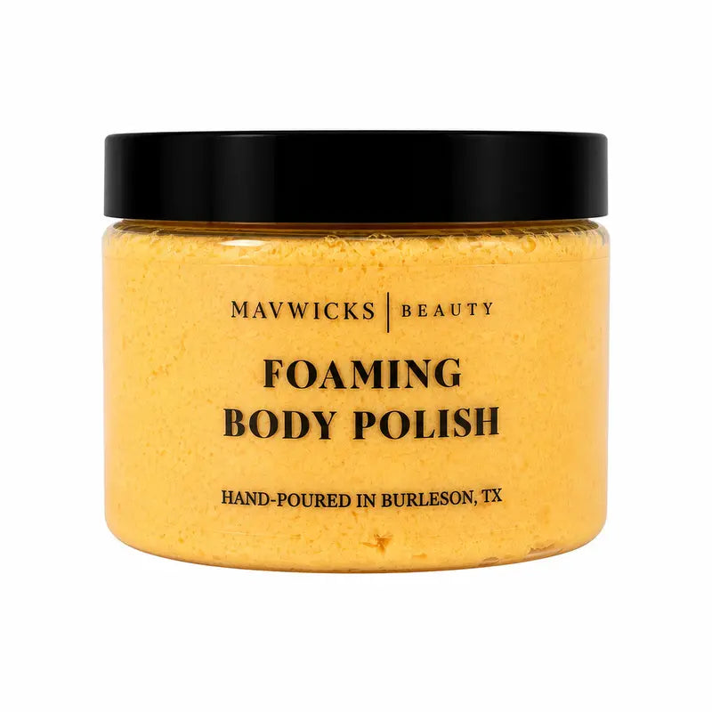 Skin after using Mavwicks Body Polish — smooth, soft and glowing