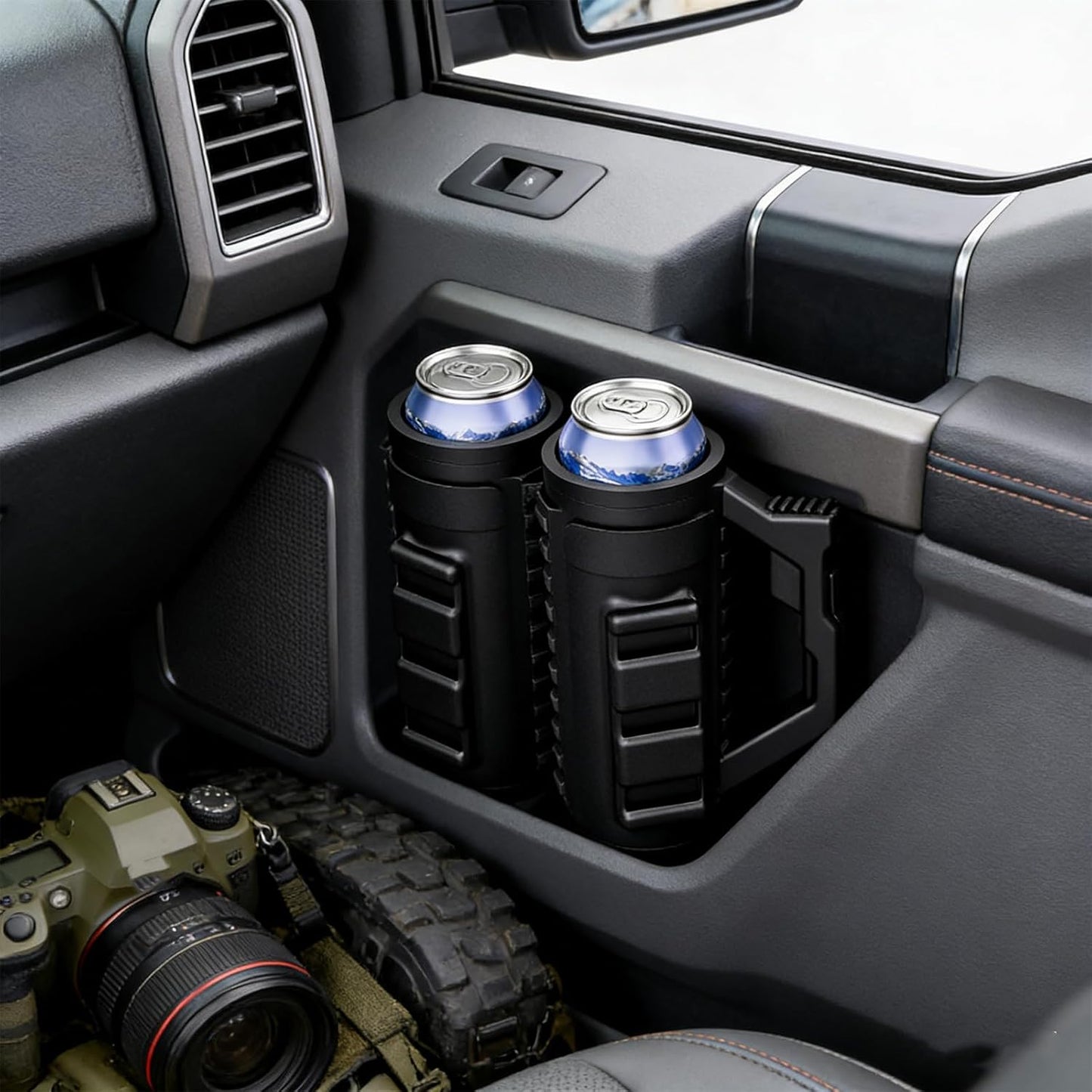 Tactical Assault Can Holder, Assault-Style Tactical Insulation Sleeve, Multi-Function Double Tactical Reload Can Holder, Portable Party Beverage Holder Insulation Sleeve