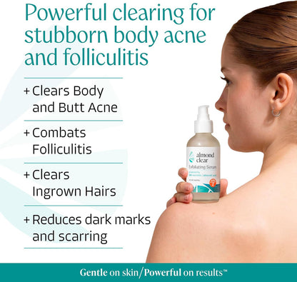 Body Clearing Serum [1 Fl Oz] Level 2 Acne Serum - Advanced Formula for Body Acne, Folliculitis, Back, Butt, Chest, Thighs, Shoulders - Mandelic Acid-L