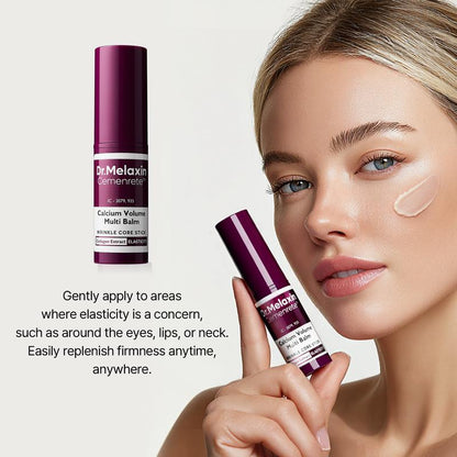 Dr.Melaxin Calcium Volume Multi-Balm + 60pcs Eye Patch Duo，Elasticity & Skin Repair Set, Korean Skincare with Collagen Extract