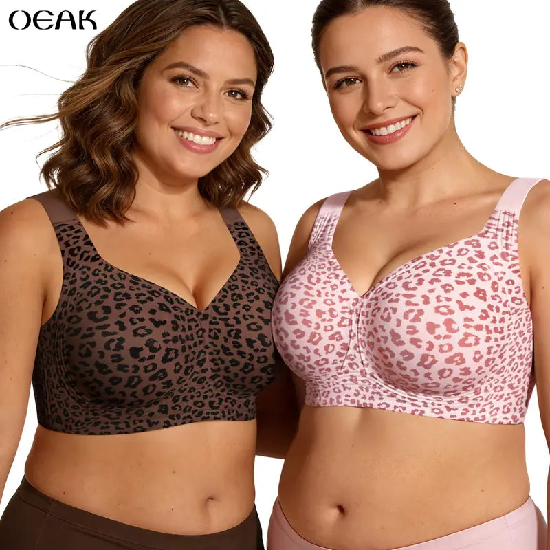 Women Jelly Bras Wirefree Full Coverage No Underwire Everyday Bras Comfortable Wireless Padded Tshirt Bra