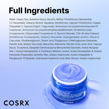 COSRX The Blue Copper Peptide Serum & Cream Duo - Blue Copper Peptide Serum 1.69 fl oz + Blue Copper Peptide Cream 1.76 oz.