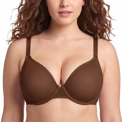 HSIA Seraphina Air Light Breathable Sheer Mesh Halter Bra Plus Size Summer Unlined Full Coverage Bra Underwire Support Non Padded Bra Lightweight Convertible Multiway 5-Way Wear Front Adjustable Detachable Straps Comfort Everyday Womenswear