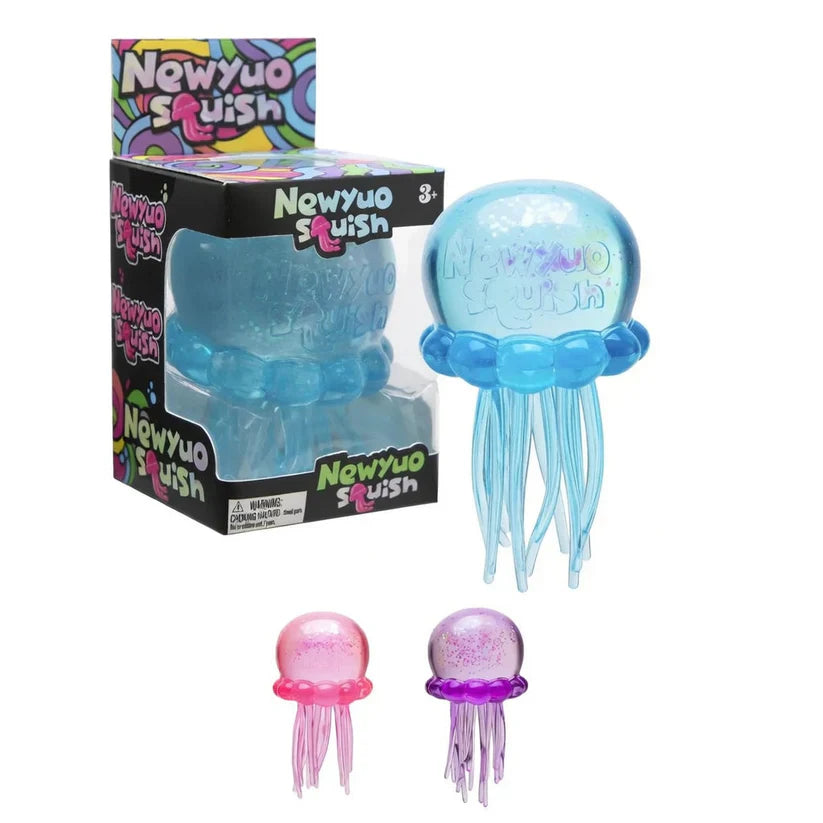 Soft Gel Filled Sensory Squeeze Toy, Stretchy Elastic Squishy Stress Relief Ball, Calming Anxiety Reducing Hand Fidget, Cute Relaxing Jelly Texture, Fun Portable Handheld Squeeze Toy Gift for All Ages