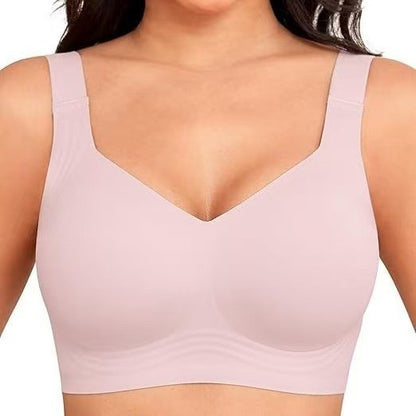 Women Jelly Bras Wirefree Full Coverage No Underwire Everyday Bras Comfortable Wireless Padded Tshirt Bra