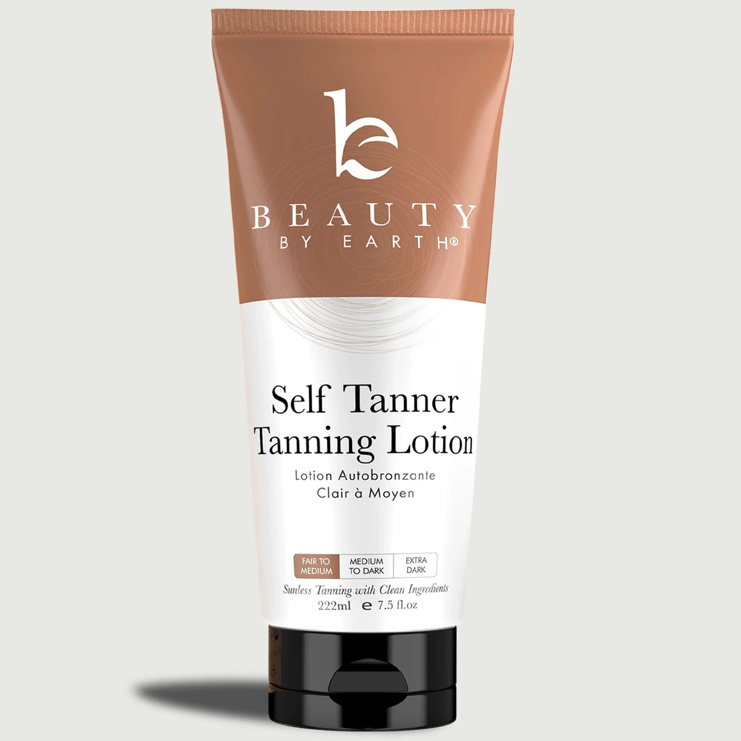 Beauty by Earth Self Tanner - USA Made with Natural & Organic Ingredients, Moisturizing Self Tanning Lotion with Aloe Vera & Coconut for a Natural Glow, Streak-Free Fake Tan, Medium to Dark