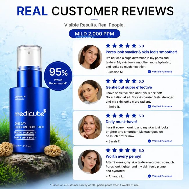 [medicube] Zero Exosome Spicule Shot Serum Skincare Aha Ampoule