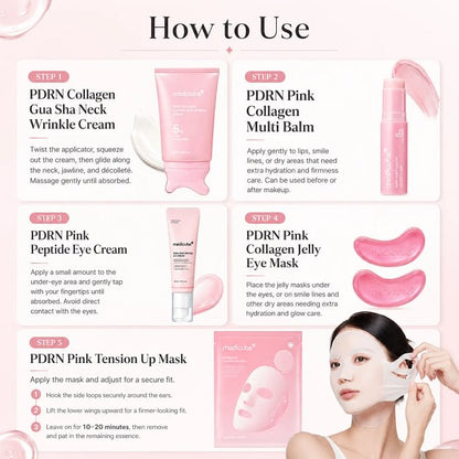[NEW] [medicube] Youth-Lock Gua Sha Routine Set l Firming, Sculpting, De-Puffing Care for Face & Body l Volufiline, PDRN, Retinol, NAD, Collagen, l Fine Lines, Jawline, Neck, Dark Circles, Underarms, Chest, Décolleté, Legs, Shoulder l Korean Skincare