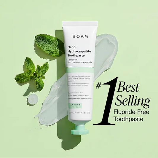 [Buy 1 Get 1 Free]Boka Nano Hydroxyapatite Toothpaste, Fluoride Free Toothpaste, Appropriate for Sensitive Teeth - for Adults - US Manufactured