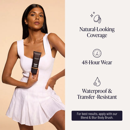 New! Body Coverage Perfector – Waterproof & Sweatproof Leg & Body Makeup, Concealer & Tattoo Cover-Up, 100ml