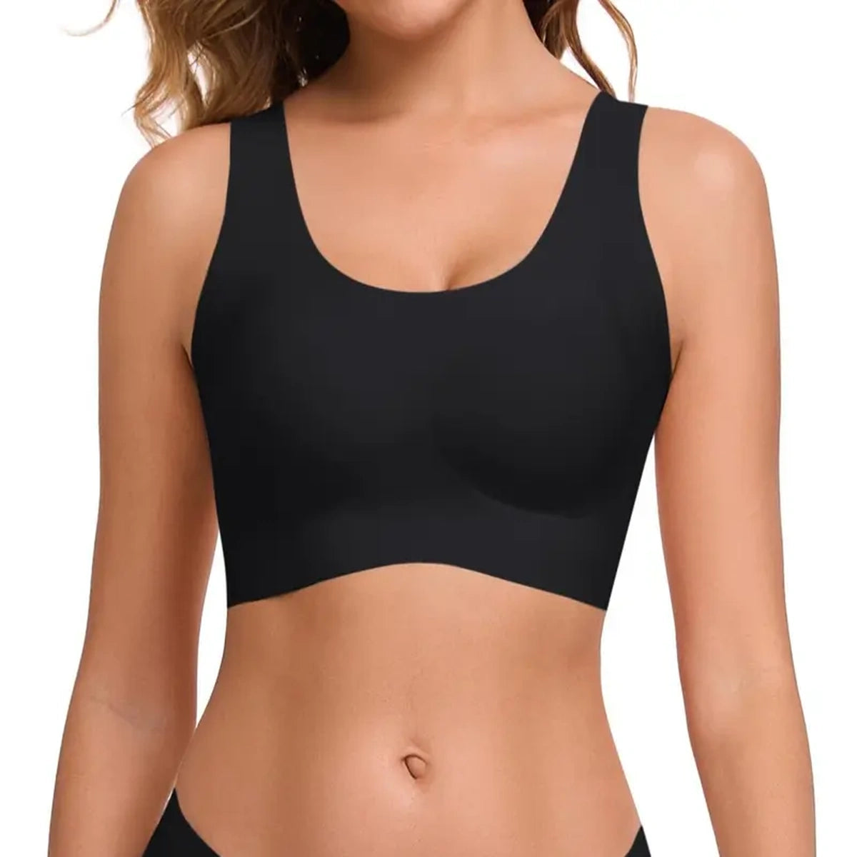 ubras Seamless Bras for Women Full Coverage Wireless Bralette Widen Straps Side Comfortable Breathable Smooth Pull On Bras Smart Size Fabric Stretchy Minimalist Basic Nude Lightweight Womenswear Soft Everyday Bra